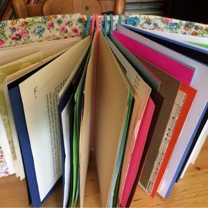 Valentine Day unfinished junk journal with ephemeral